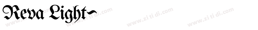 Reva Light字体转换 Reva Light字体转换